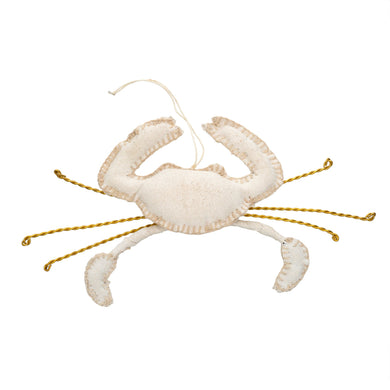 Canvas Crab Ornament