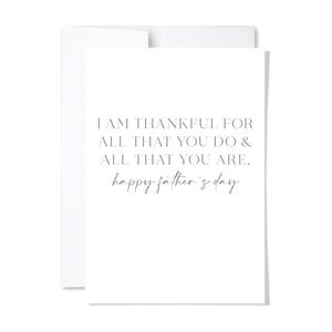 Thankful (Happy Father's Day)