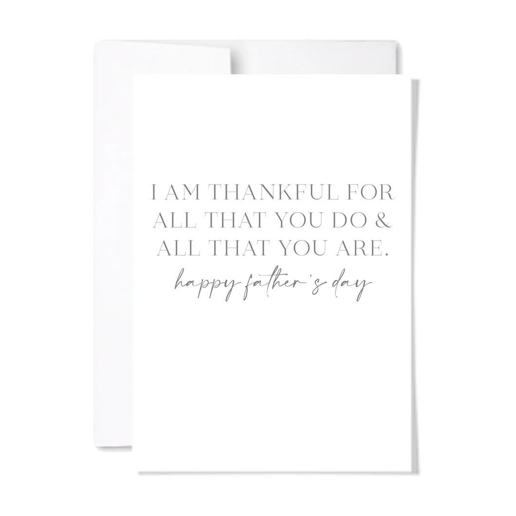 Thankful (Happy Father's Day)