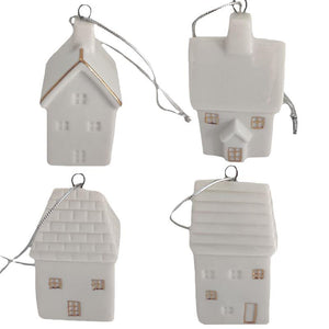 Ceramic White House Ornament (1 pc.)
