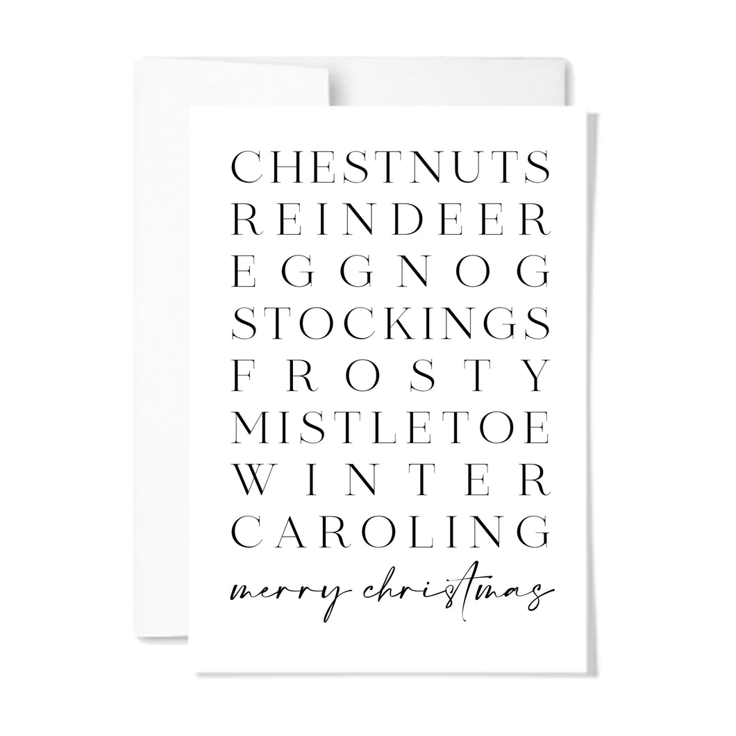 Christmas List Card