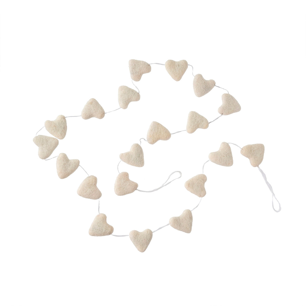 Felt Heart Garland