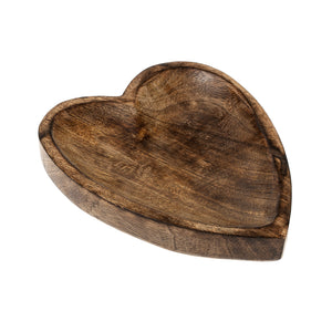 Heartbeat Wooden Tray (White or Brown)