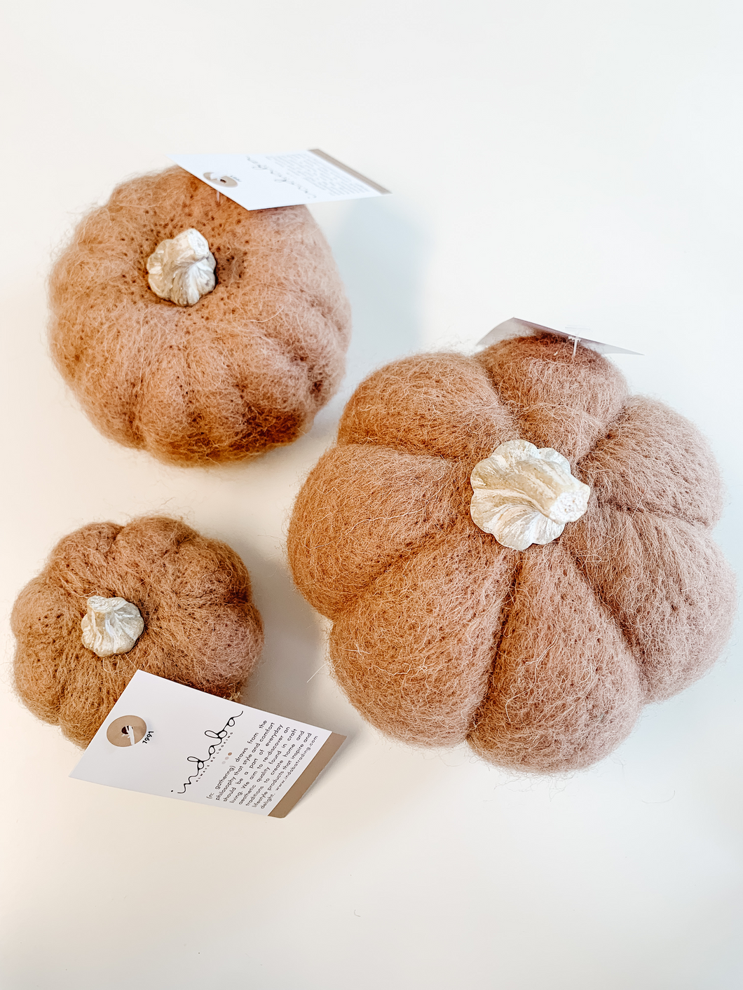 Wool Pumpkins (Multiple Colours Available)