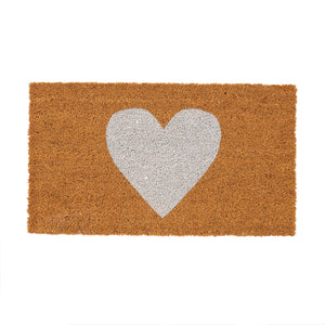 Heart Doormat (White)