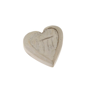 Wooden Heart (Whitewash)