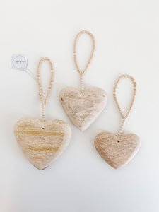 Wooden Heart Ornament