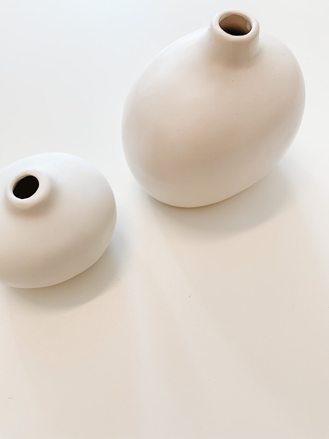 Ceramic White Bud Vase