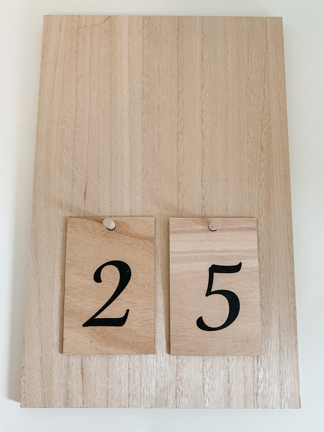 Wooden Countdown Calendar Sign