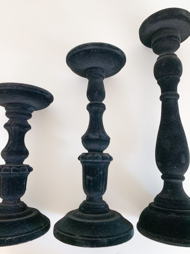 Velvet Candle Holders